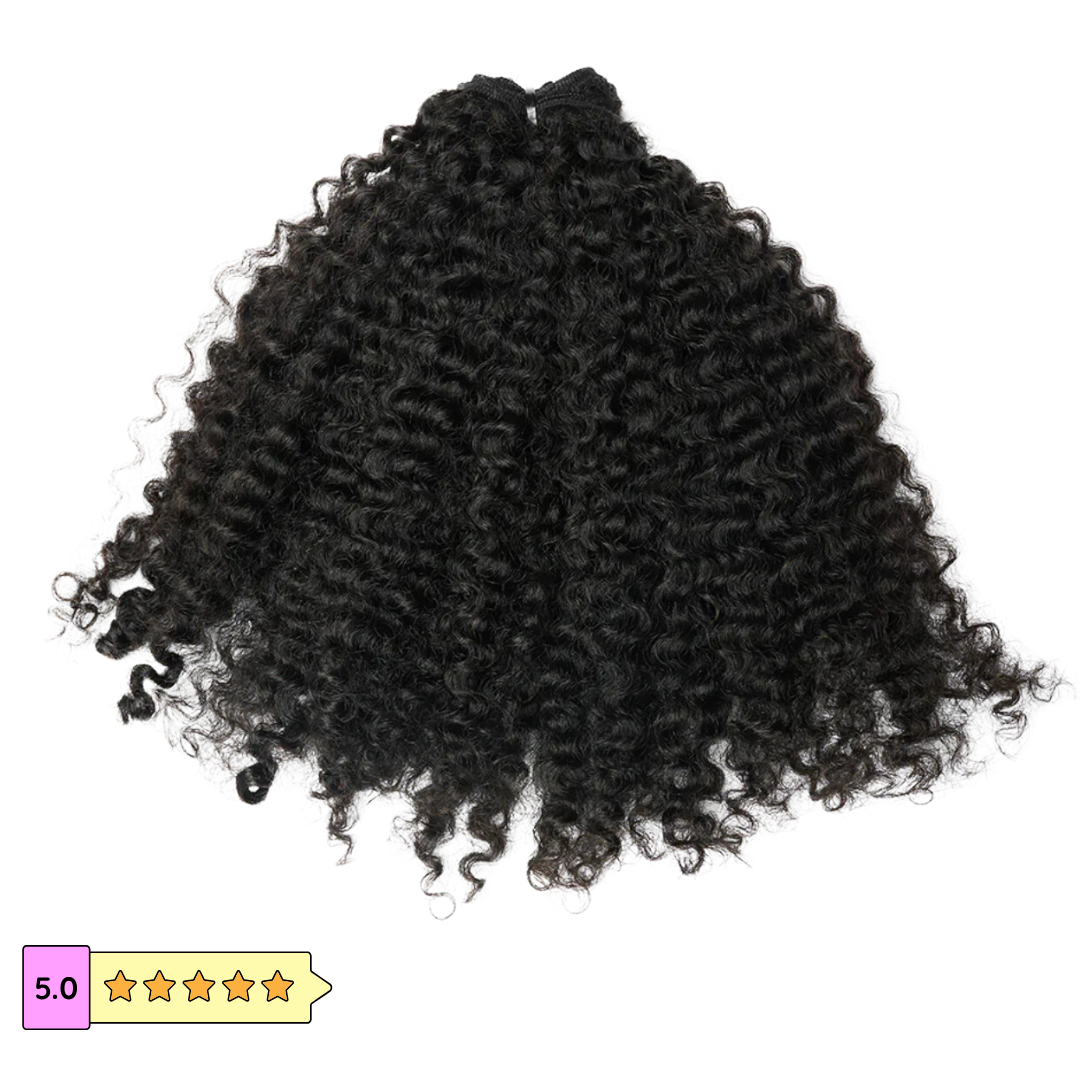 Raw Cambodian Le Kinky Curl Hair Extensions