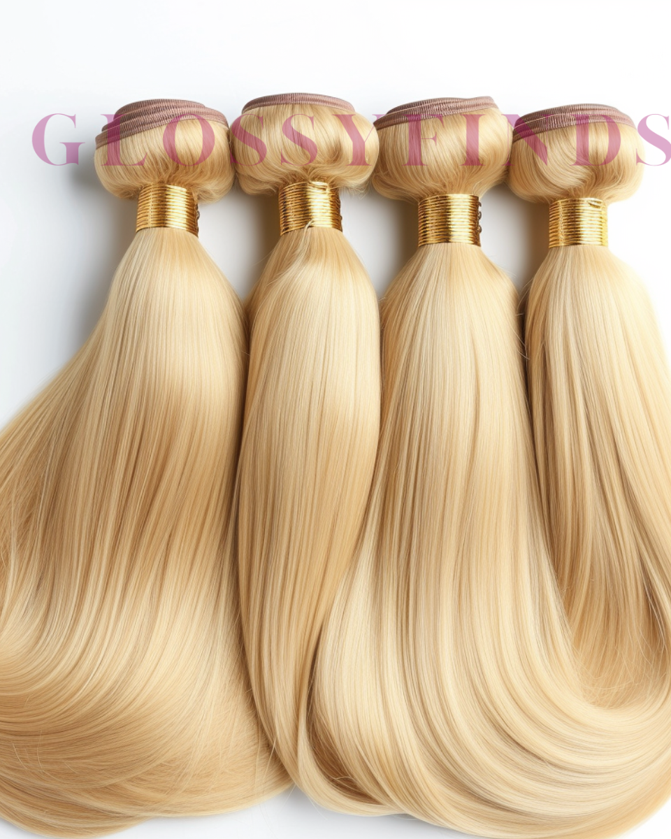 GLOSSY REMY™ Silky Straight BLONDE Weft | Same Day Delivery