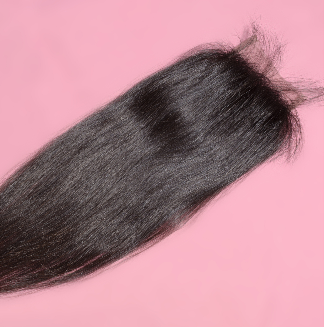 GLOSSY REMY™ Silky Straight HD Closure Lace 5x5