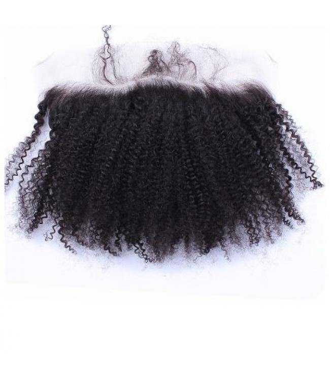 Brazilian Le Kinky Curly 13X4 HD SWISS Lace Frontal-GLOSSYFINDS