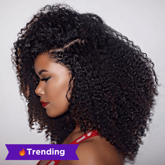 Brazilian Le Kinky Curly 13X4 HD SWISS Lace Frontal-GLOSSYFINDS